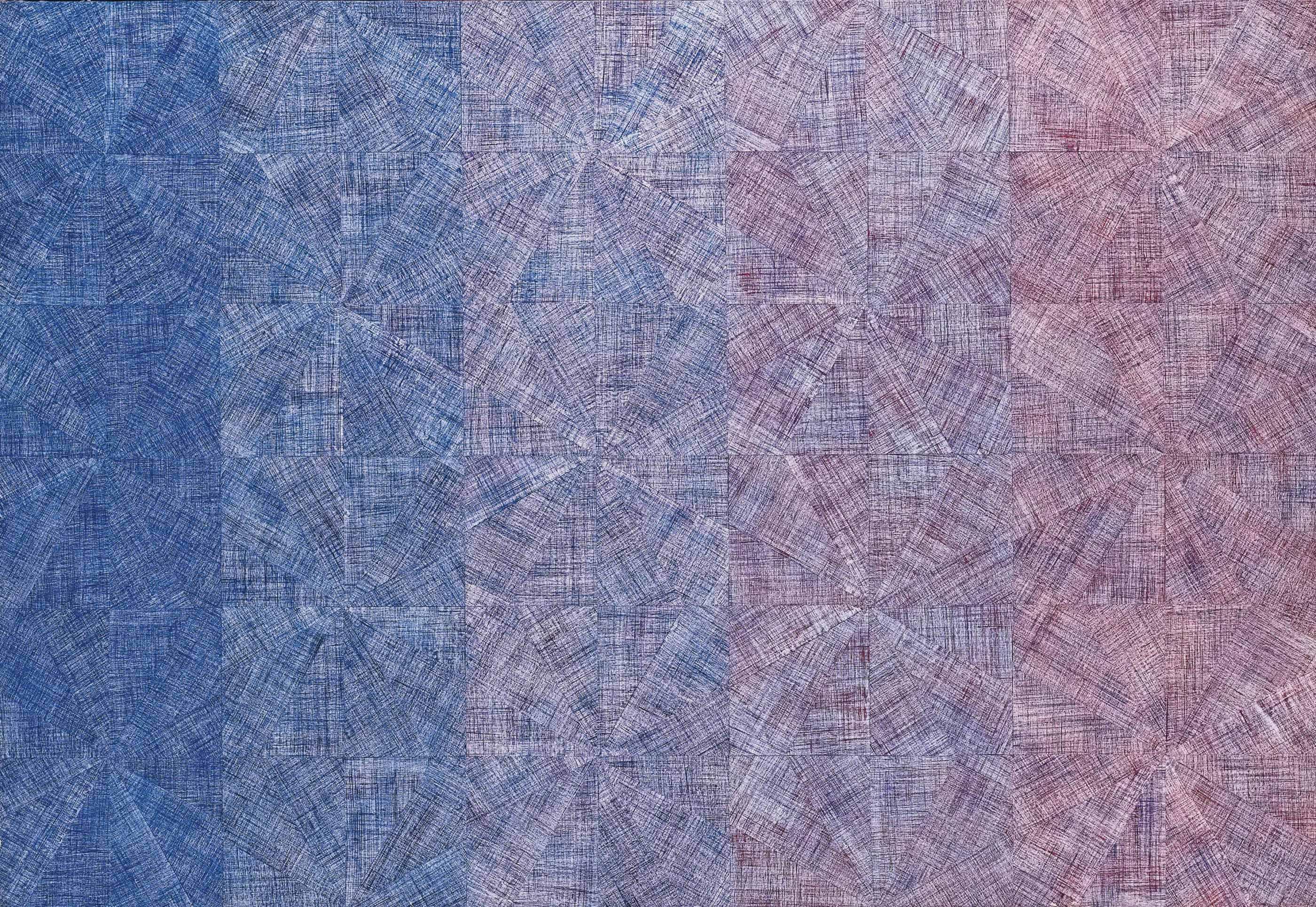 Mario Nigro - Vibrazione nello spazio totale: serialità progressiva con variazione cromatica