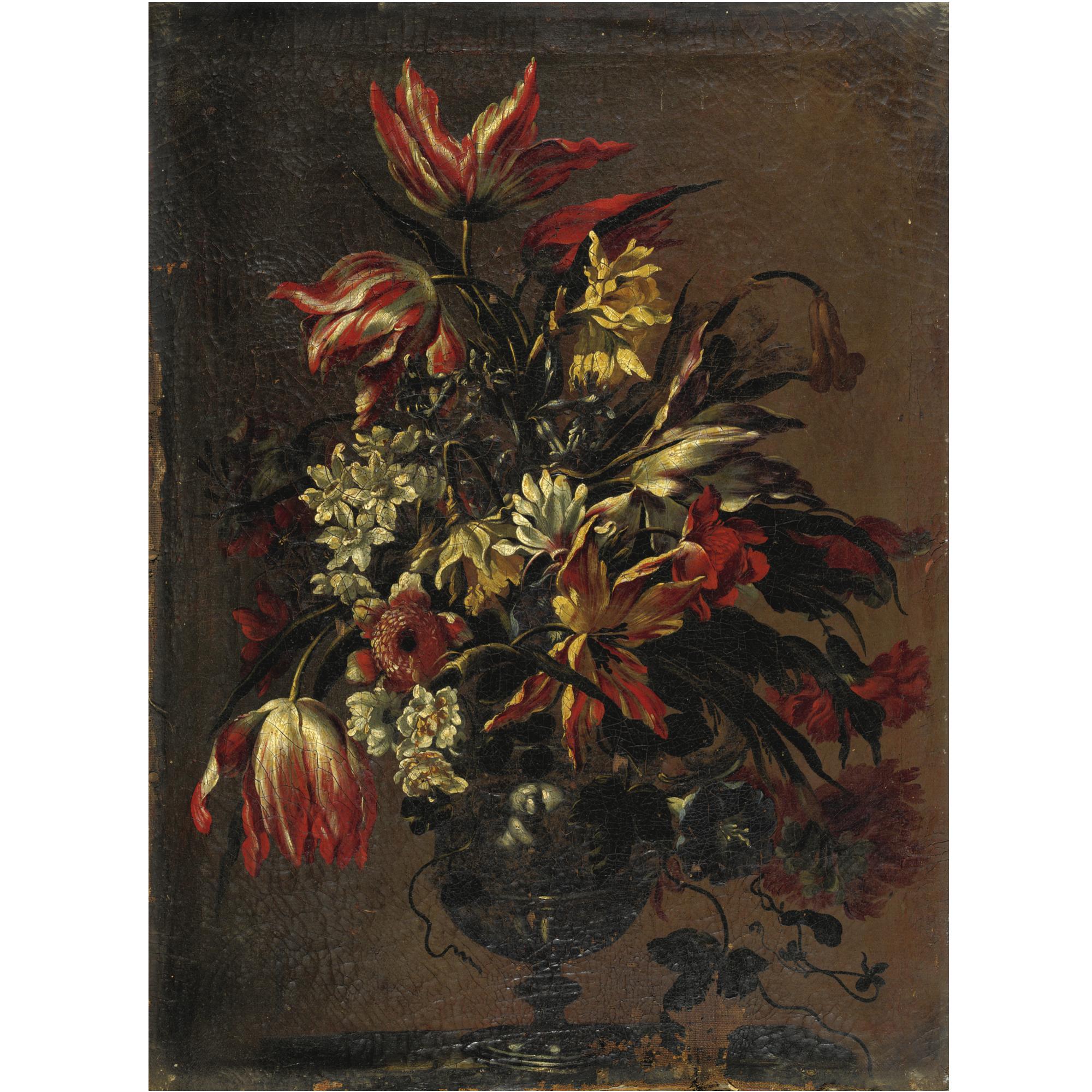 Mario Nuzzi - Natura Morta Con Vaso Di Fiori