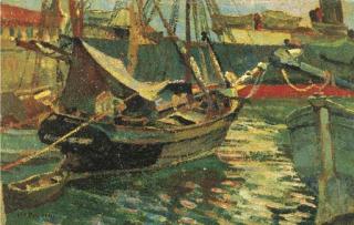 Mario Puccini - Porto di Livorno, 1914-1916