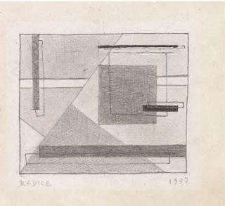 Mario Radice - Bozzetto Per Composizione V.G. 1