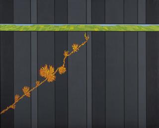 Mario Rossello - Paesaggio (fessura e fiore)