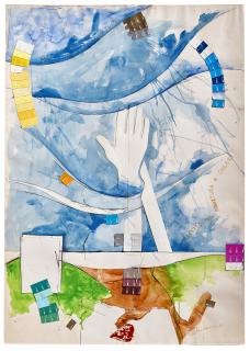 Mario Schifano - Progetto per scultura a colori