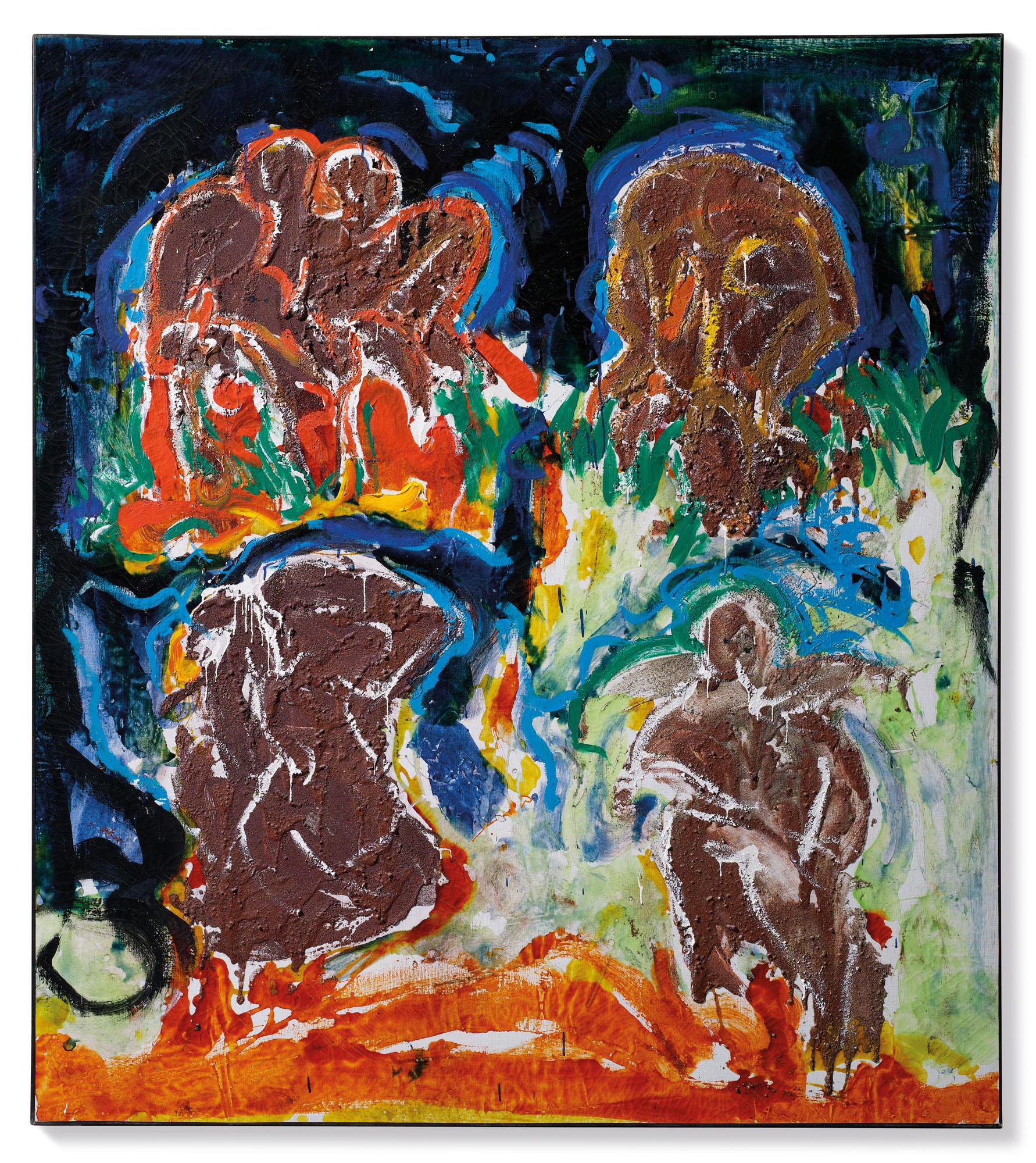 Mario Schifano - Senza Titolo (Quattro Figure Di Pietra)