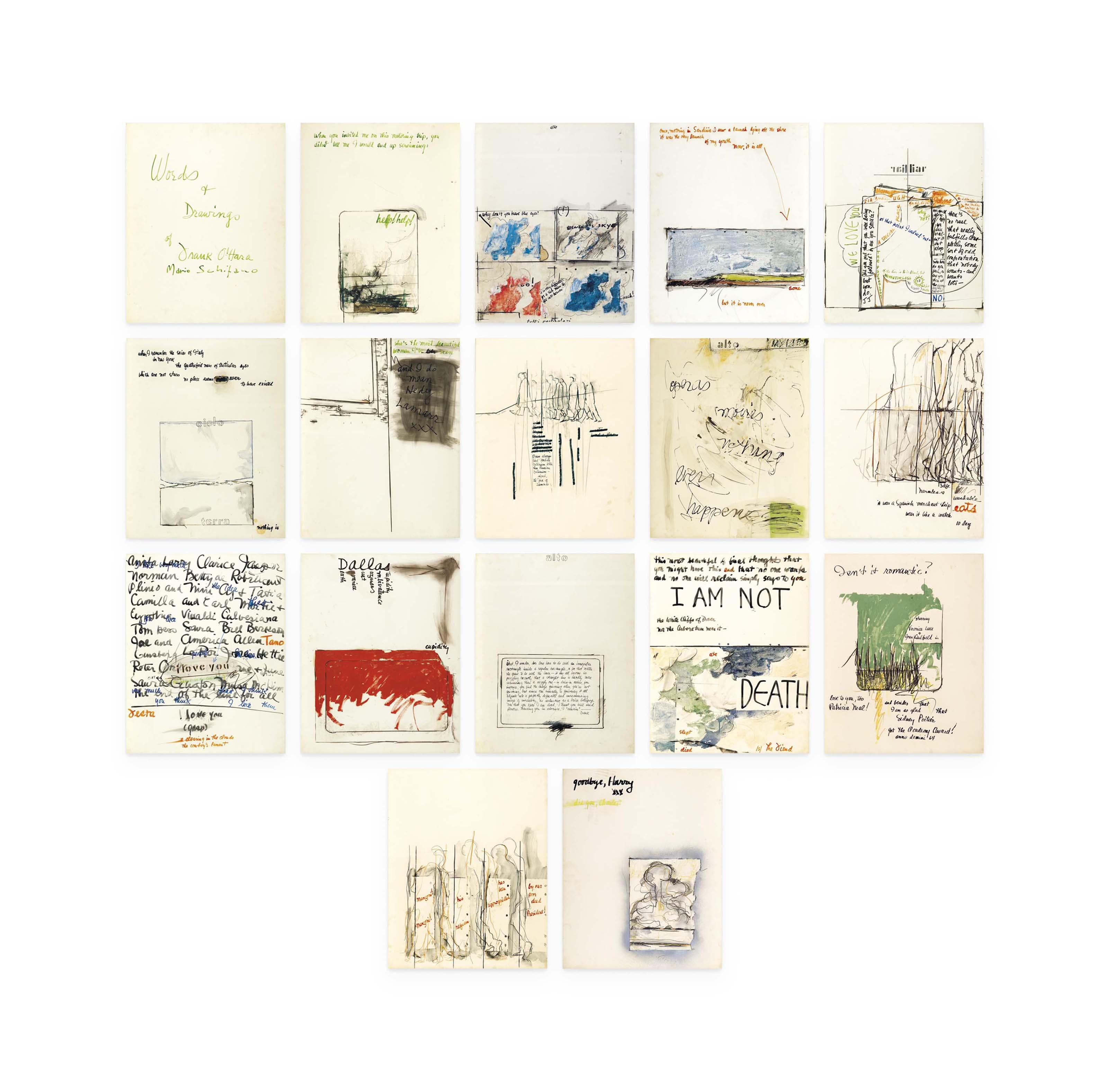 Mario Schifano - Words and Drawings of Frank O’Hara Mario Schifano