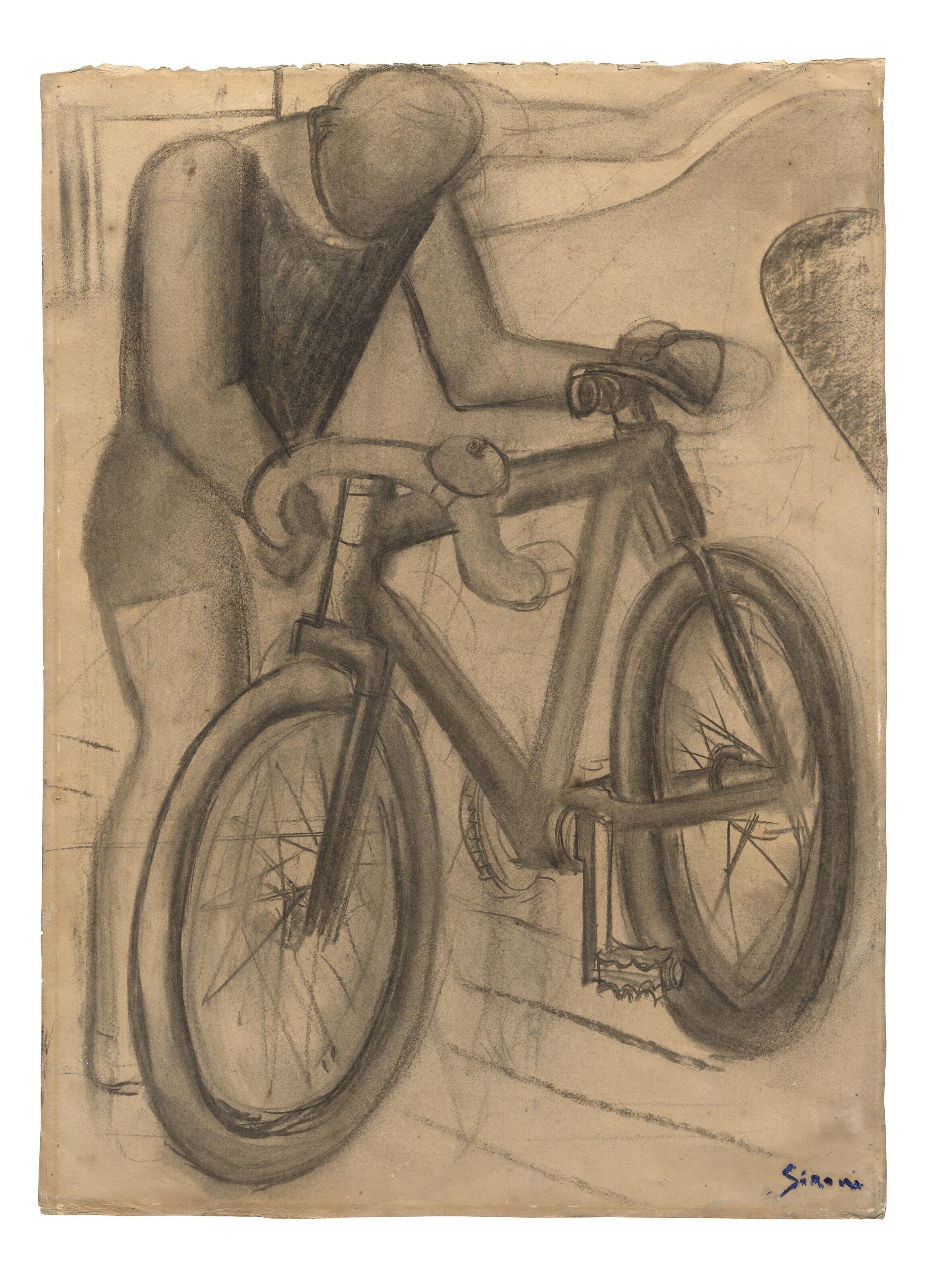 Mario Sironi - Ciclista