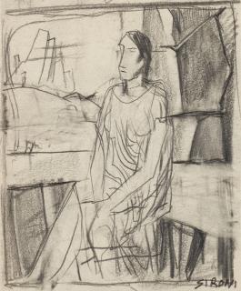 Mario Sironi - Composizione con figura