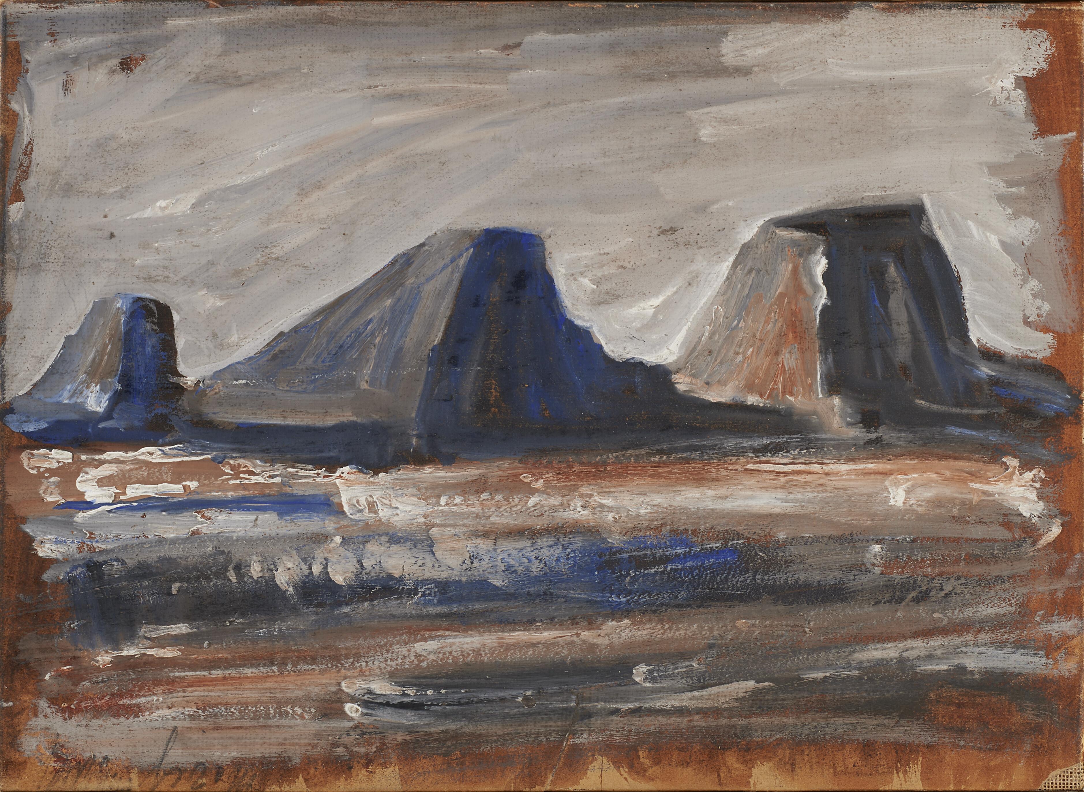 Mario Sironi - Paesaggio con montagne