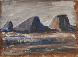 Mario Sironi - Paesaggio con montagne