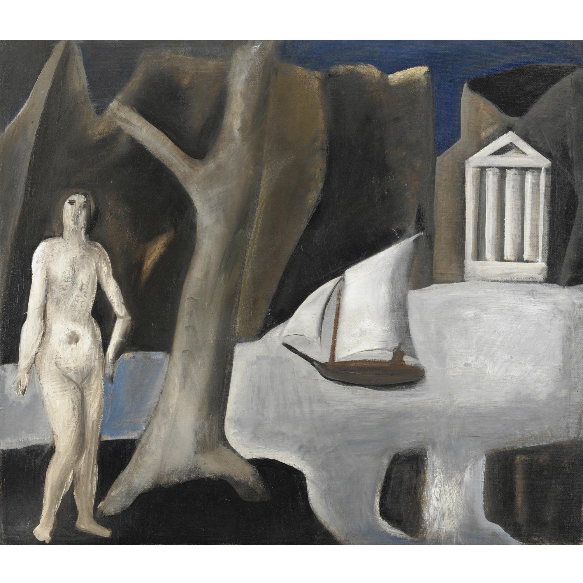 Mario Sironi - Paesaggio Con Tempio