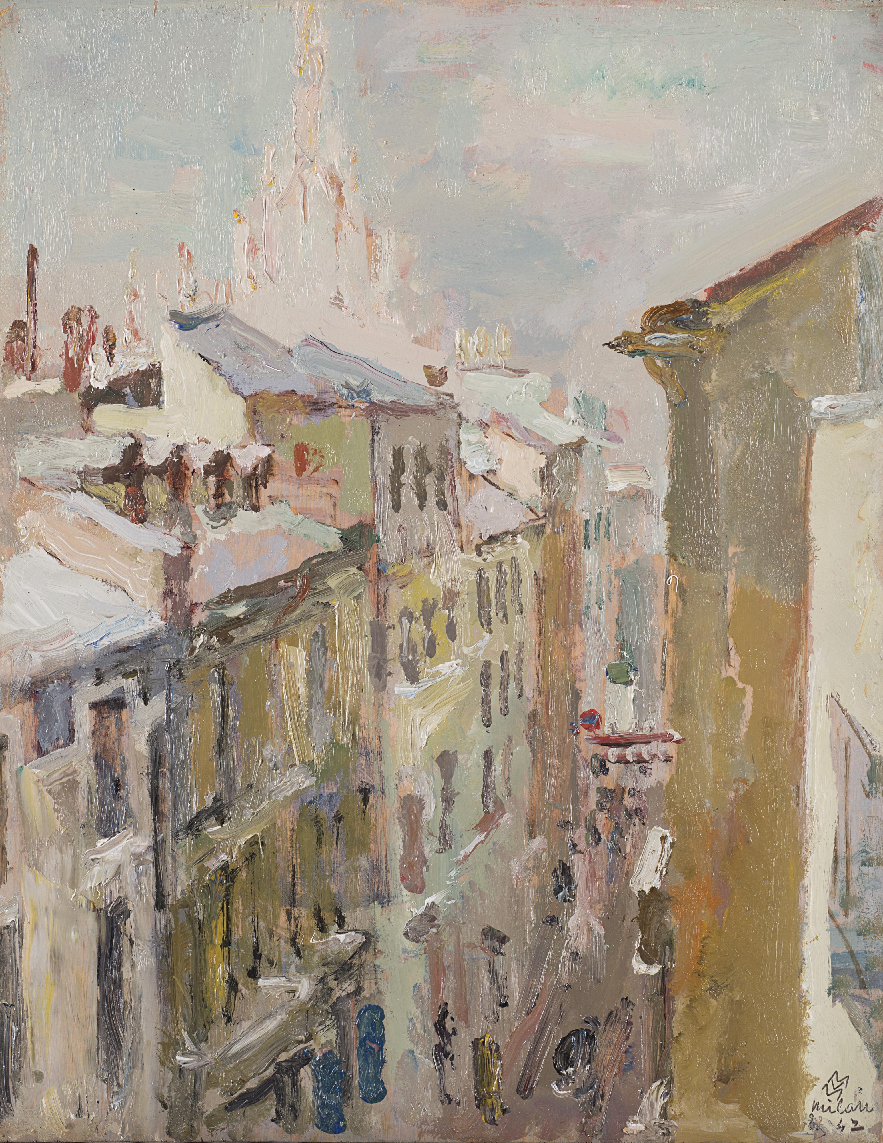 Mario Vellani Marchi - Impressione invernale di Via Cavallotti