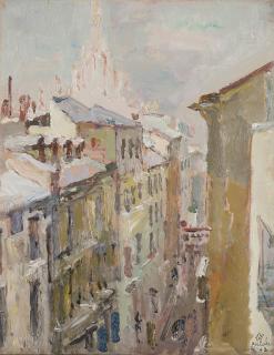 Mario Vellani Marchi - Impressione invernale di Via Cavallotti