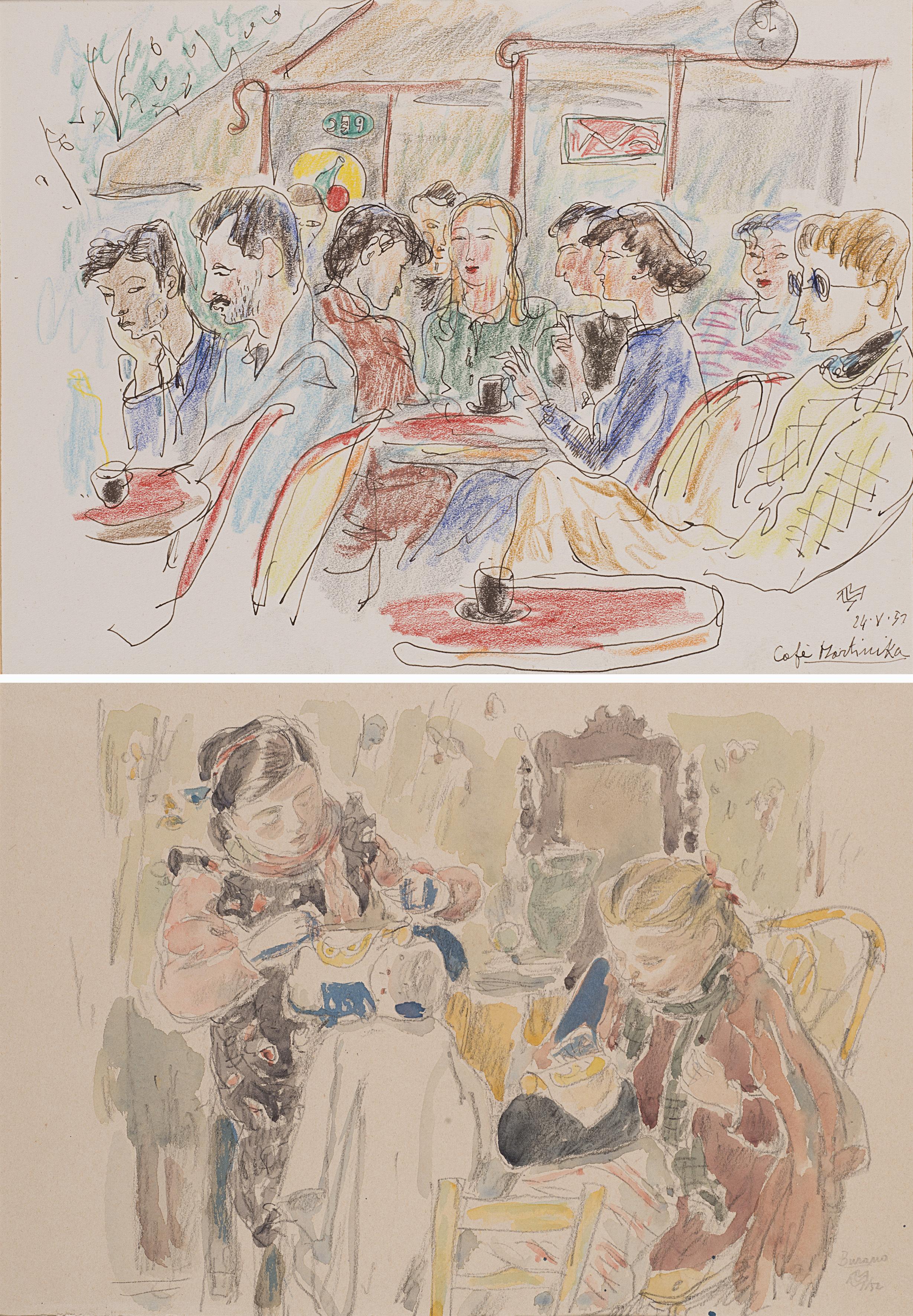 Mario Vellani Marchi - Merlettaie nell\'interno. Burano