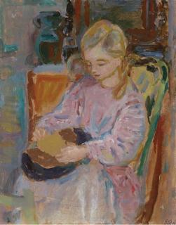 Mario Vellani-Marchi - Piccola merlettaia bionda