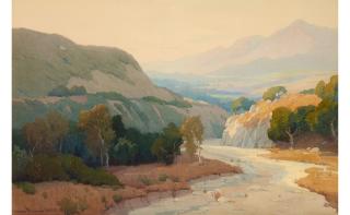 Marion Kavanagh Wachtel - Arroyo Seco sight 19 1/2 x 29 1/2 in. framed 29 x 39 in.
