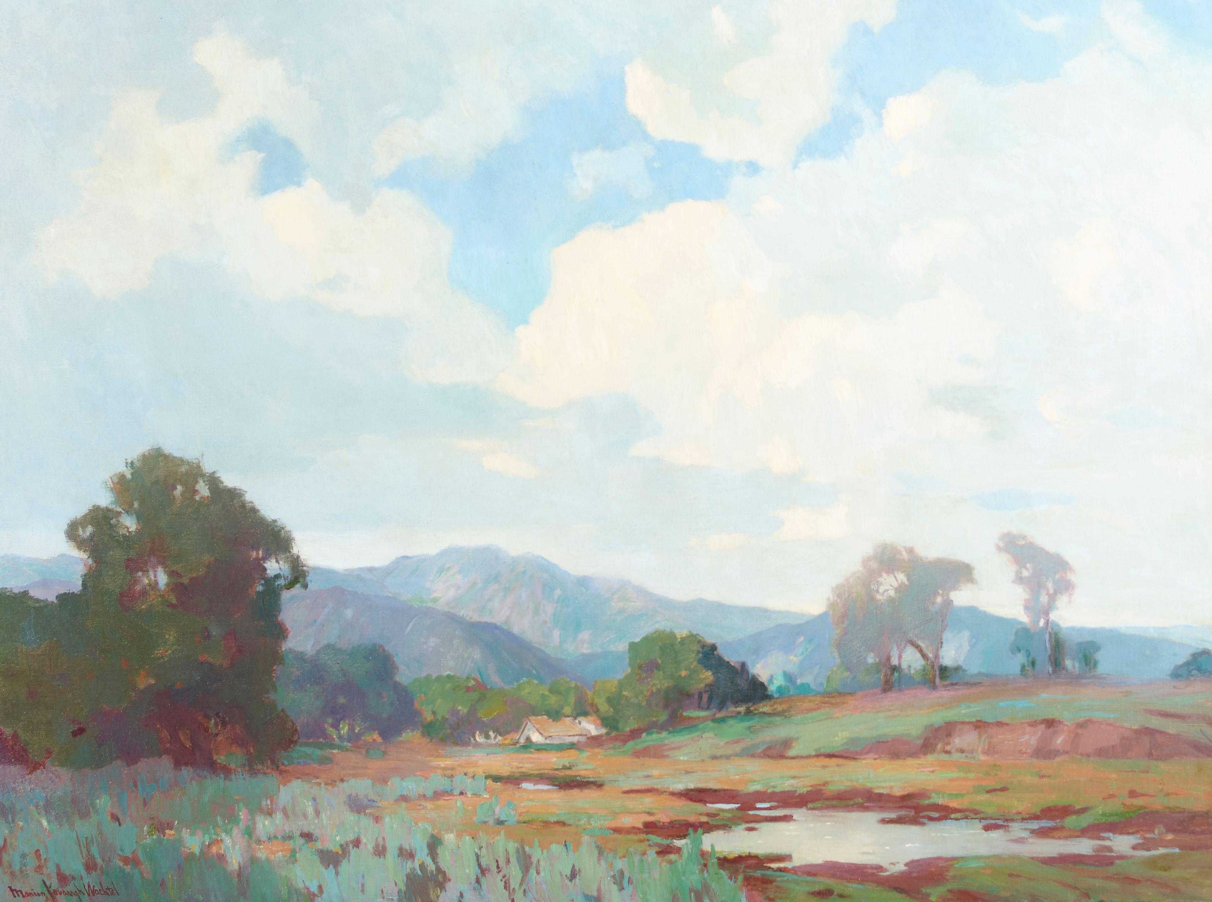 Marion Kavanagh Wachtel - Clouds Over Laguna Hills 30 1/4 x 40 1/4 in. framed 35 x 45 in.