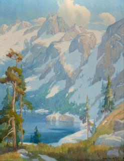Marion Kavanagh Wachtel - Crystal Craig and Lake George (Near White Lodge) sight 36 x 28 in. framed 42 1/2 x 34 1/2 in.