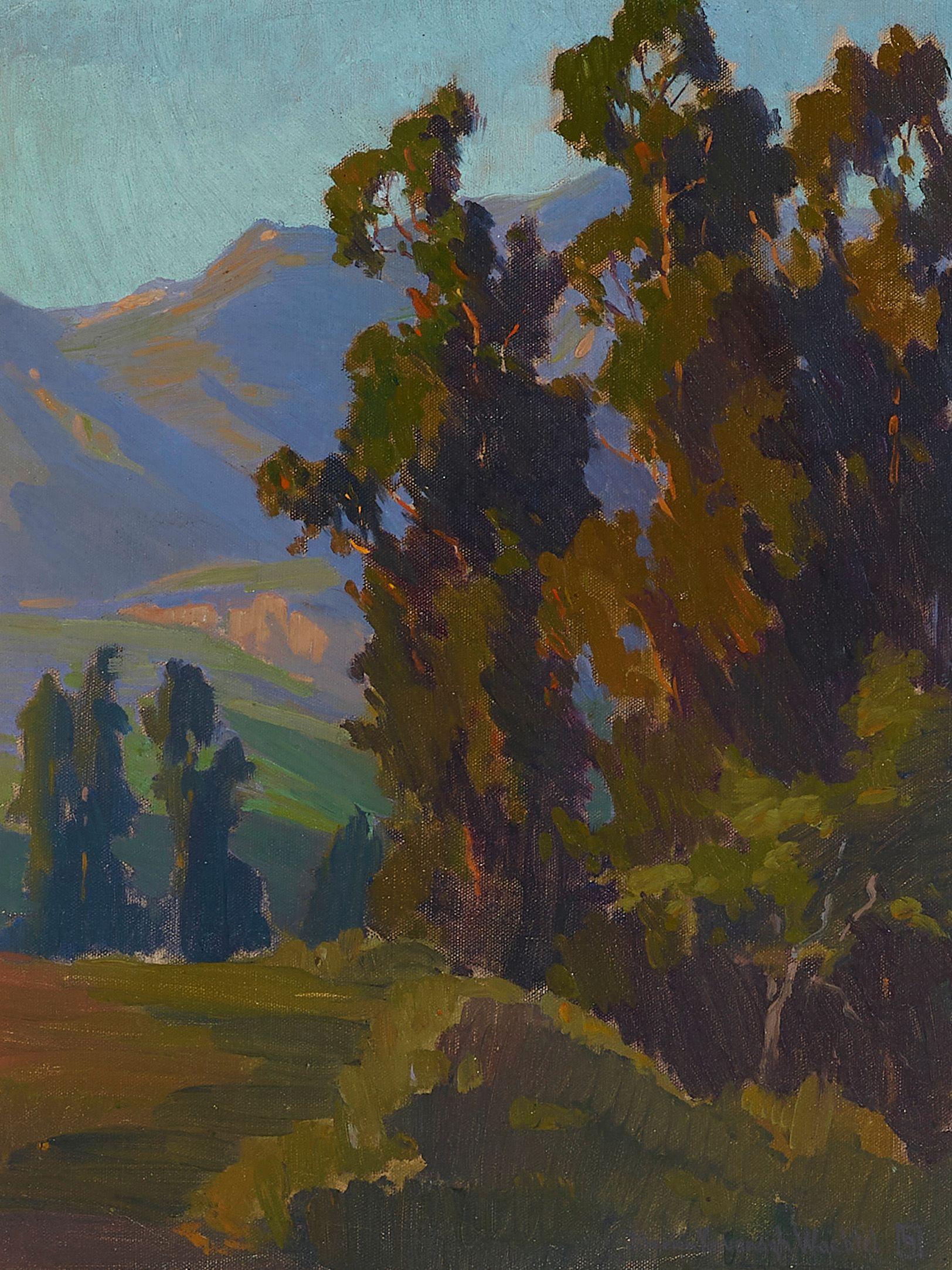 Marion Kavanagh Wachtel - Eucalyptus Trees and Foothills