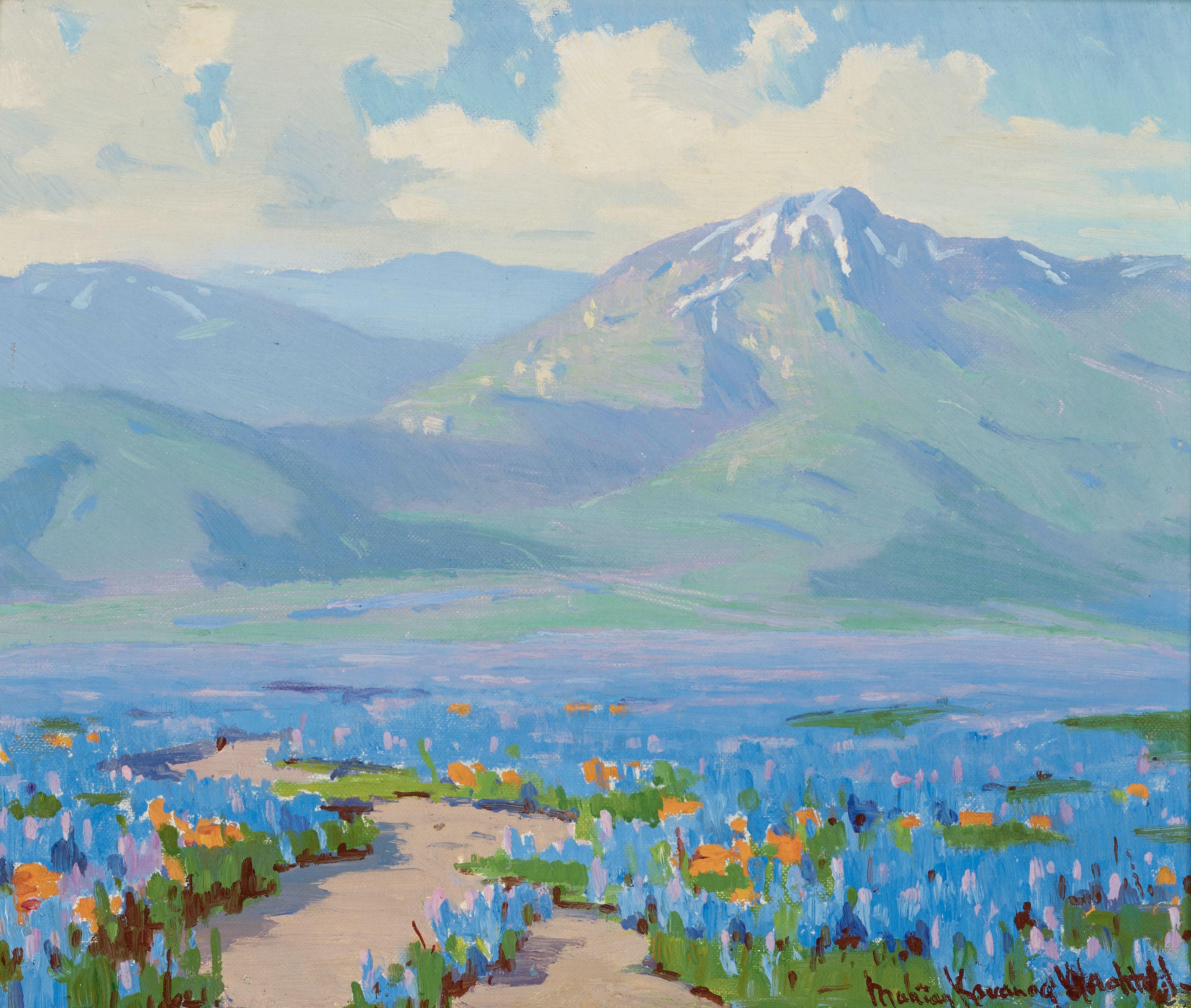 Marion Kavanagh Wachtel - Poppies And Lupine