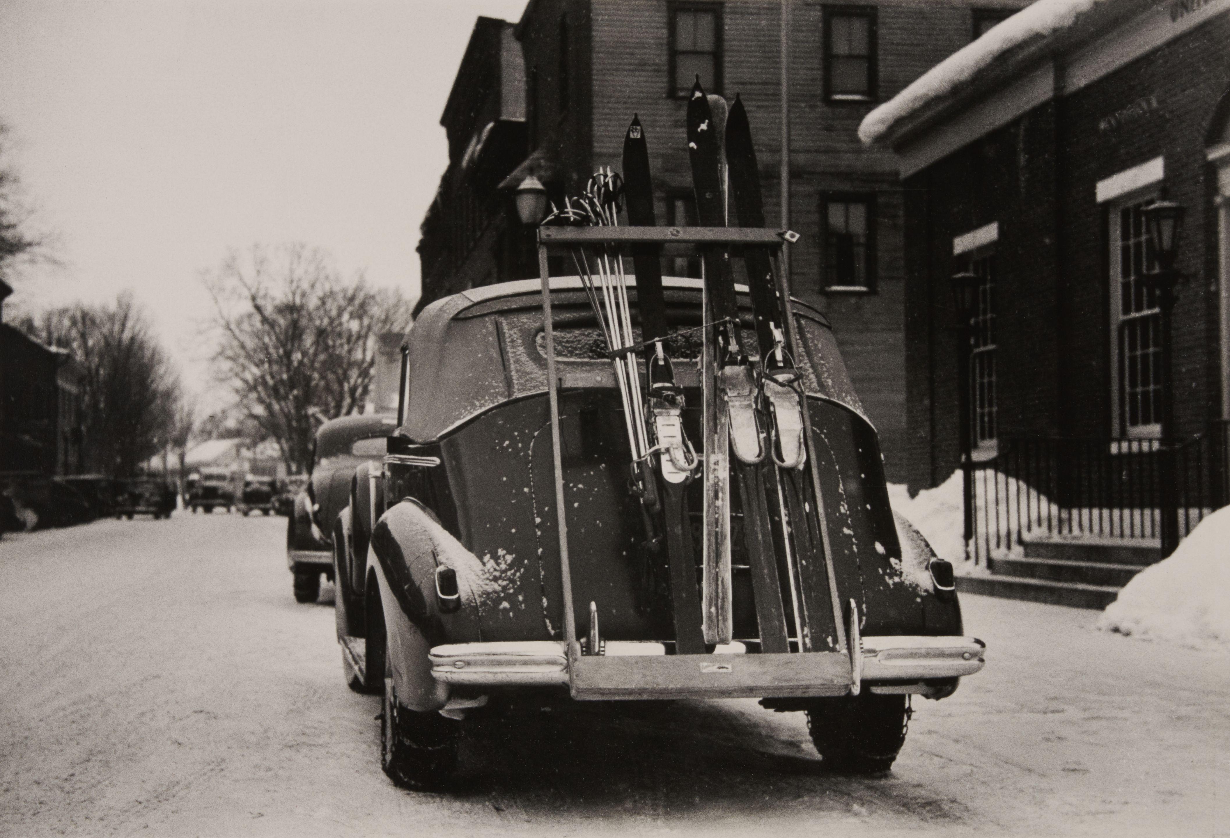 Marion Post Wolcott - Woodstock, Vermont Has Nine Ski Towns and is Generally Very Crowded With Skiers on Weekends