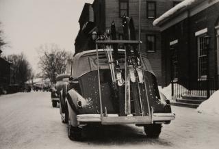 Marion Post Wolcott - Woodstock, Vermont Has Nine Ski Towns and is Generally Very Crowded With Skiers on Weekends