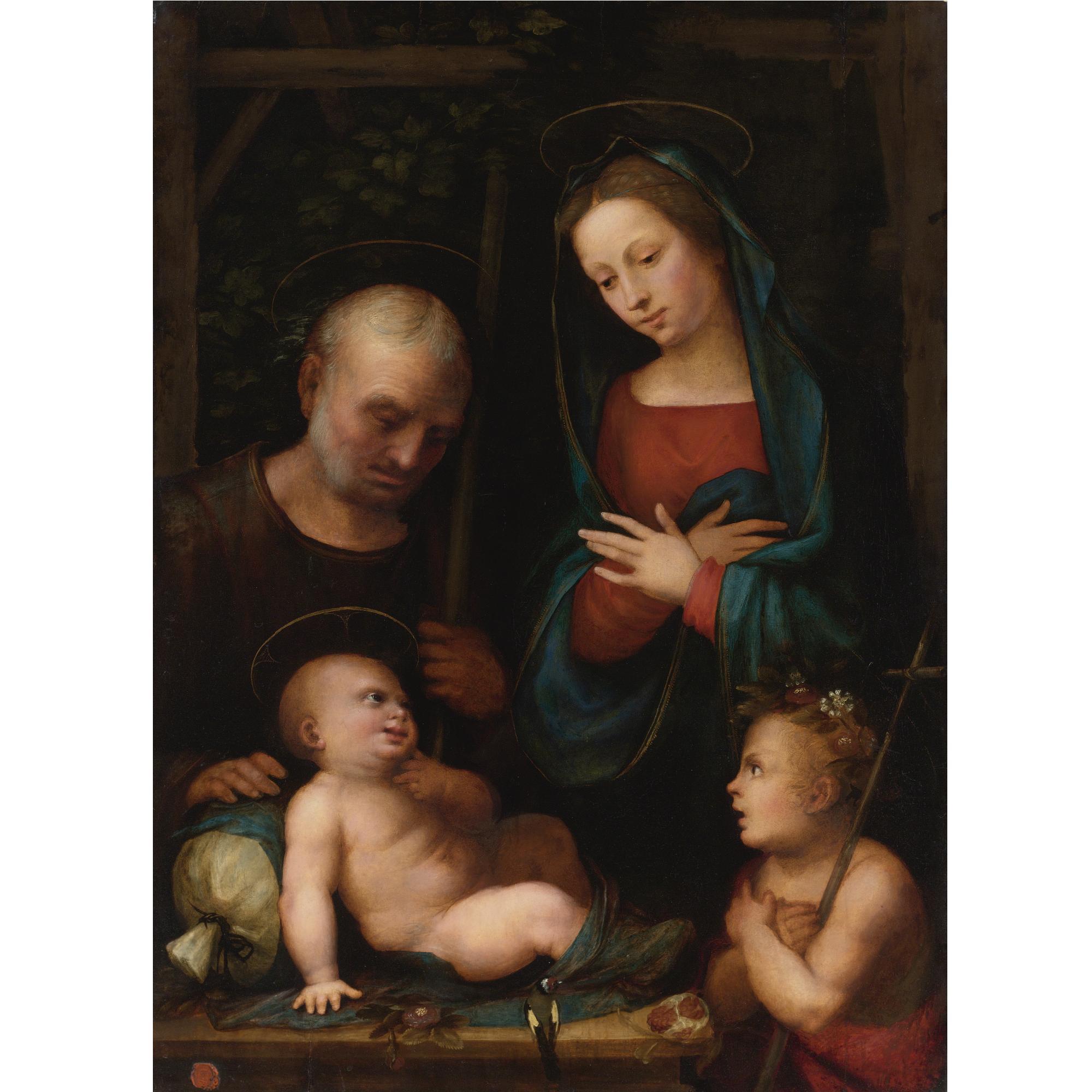 Mariotto di Biagio di Bindo Albertinelli - Holy Family With Saint John The Baptist