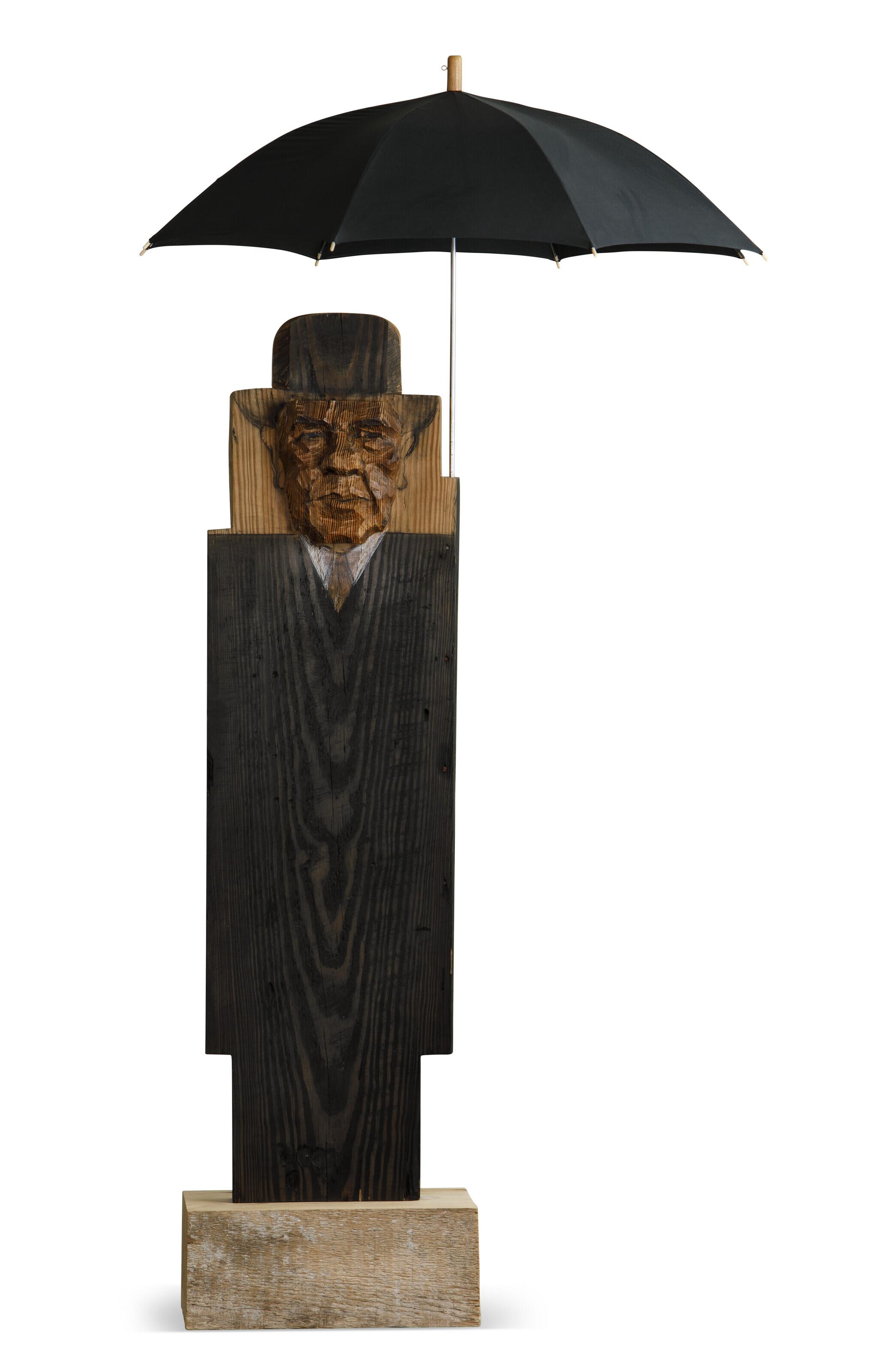 Marisol Escobar - Magritte VI (Pushed Out Face)