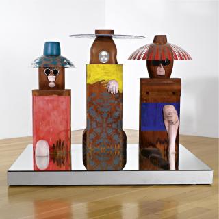 Marisol Escobar - Women Sitting On A Mirror