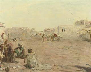 Marius Bauer - A Street In Gwalior, India