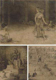 Marius Bauer - De Boroboedoer; Mendoet; and Wajang-Wong