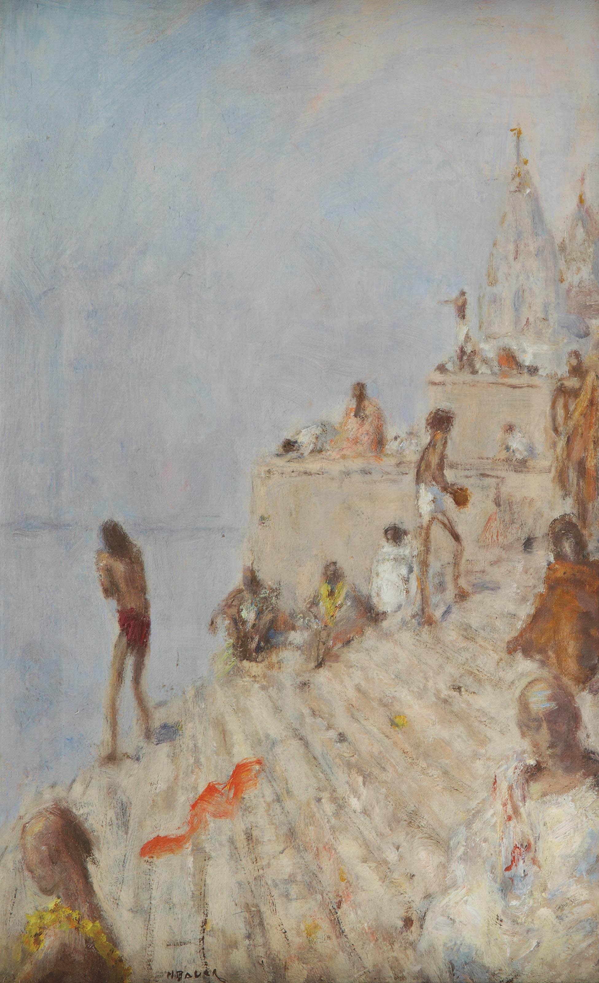 Marius Bauer - Early morning at Benares