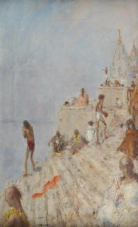 Marius Bauer - Early morning at Benares