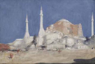 Marius Bauer - Minarets; The Hagia Sophia, Istanbul