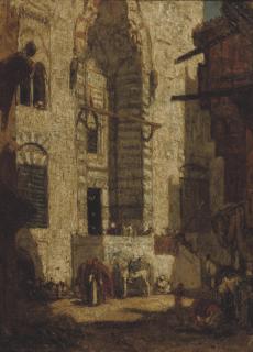Marius Bauer - Moskee ingang Cairo: the entrance of the El Gouri Mosque, Cairo