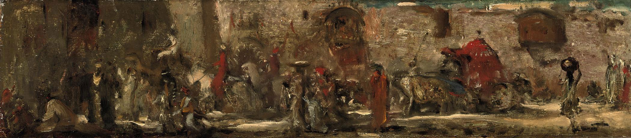 Marius Bauer - Optocht: festivities near an Indian citygate