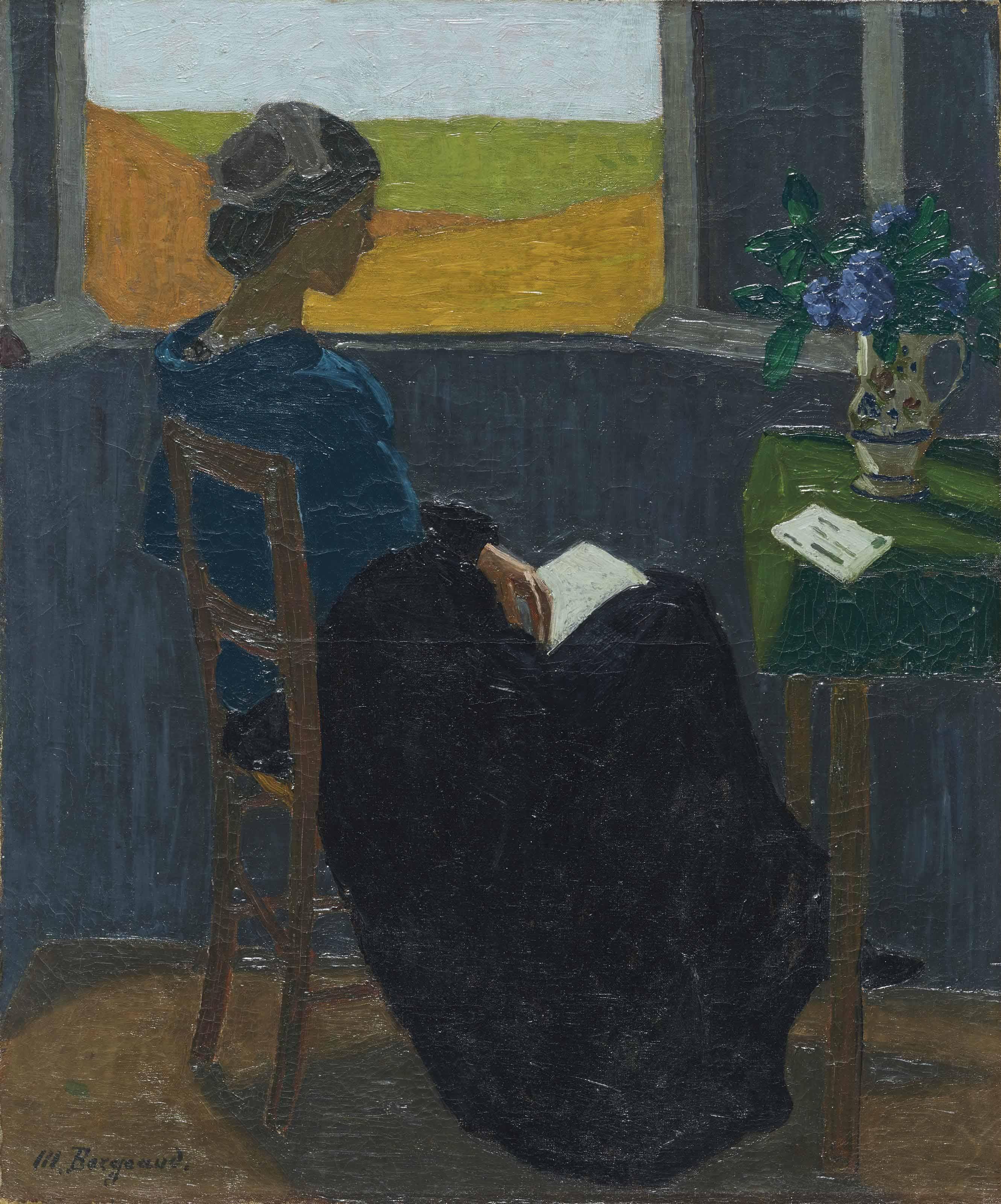 Marius Borgeaud - Jeune fille lisant, um 1918