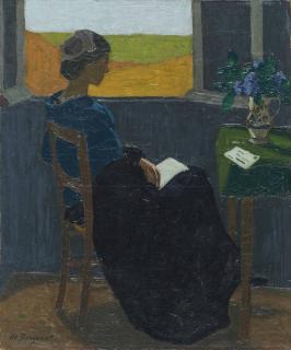 Marius Borgeaud - Jeune fille lisant, um 1918