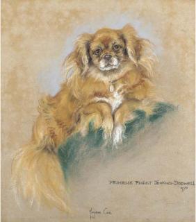 Marjorie Cox - Primrose Piglet Jenkins-Dodwell, a pekingese