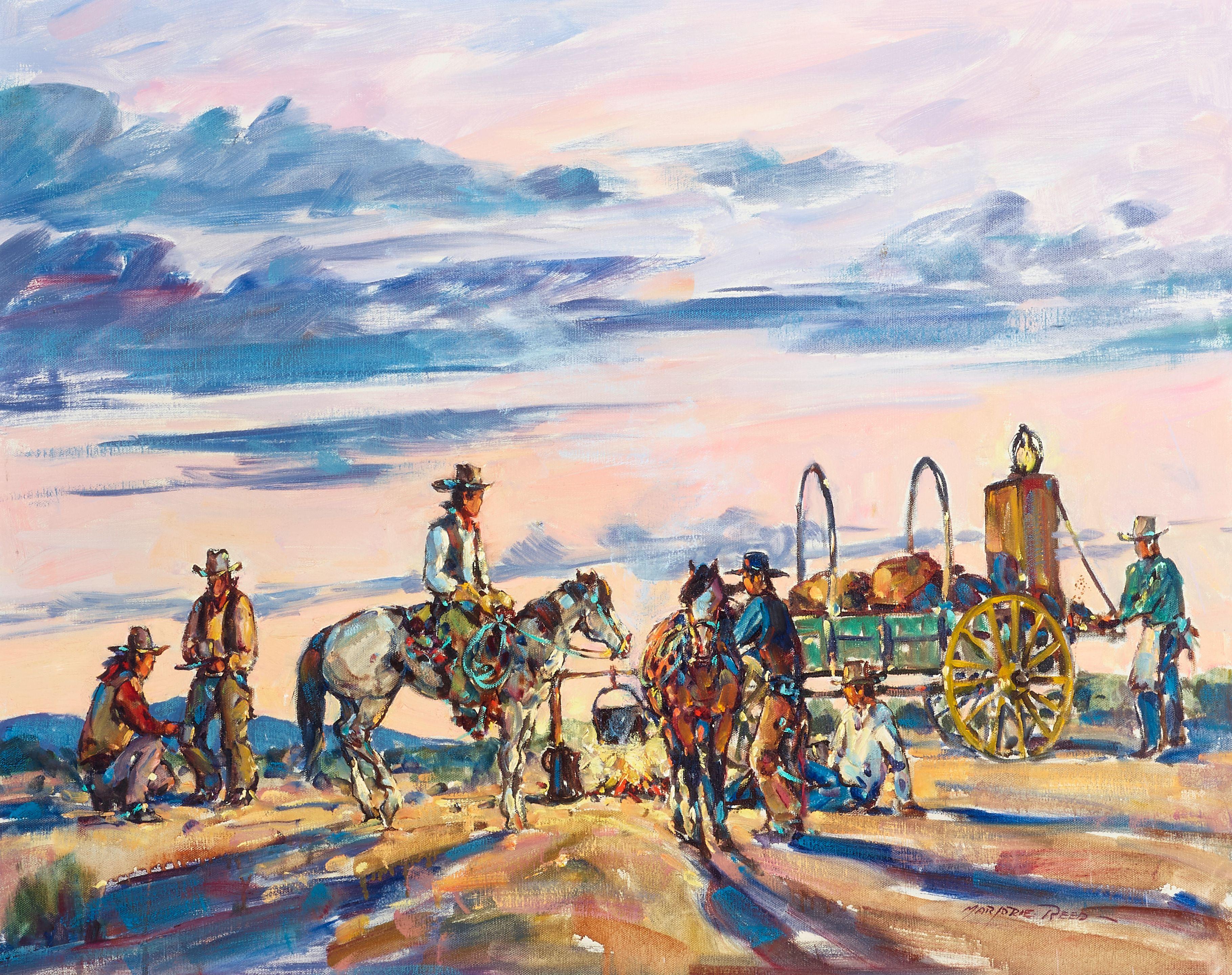 Marjorie Jane Reed - Chow Time on the Cattle Trail
