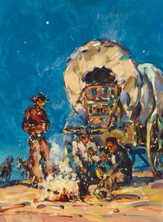 Marjorie Jane Reed - Evening Chow on the Trail