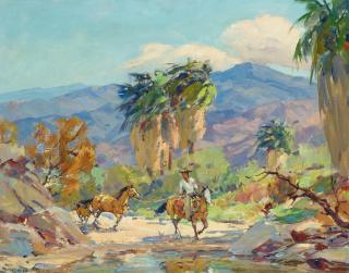 Marjorie Jane Reed - Palm Canyon Palms 16 x 20 in. framed 23 x 27 in.