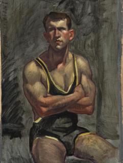 Mark Beard - Jim Manfredi in Black / Yellow Singlet