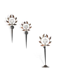 Mark Brazier-Jones - One Olympia Candlestick And Two Matching Wall Sconces