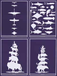 Mark Dion - Serie von 4 Serigrafien.