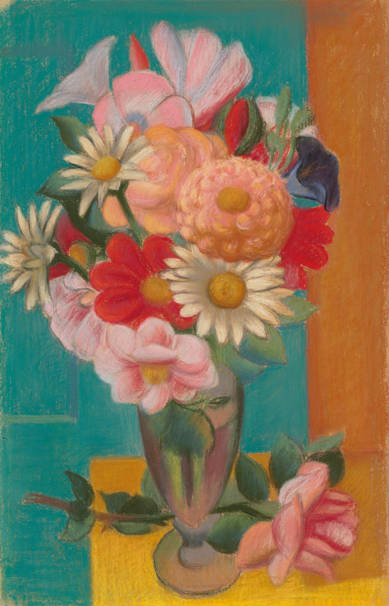 Mark Gertler - Flowers In A Vase