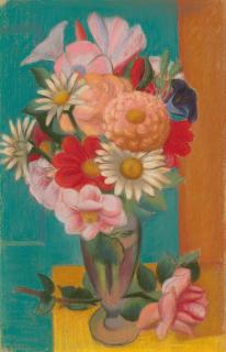 Mark Gertler - Flowers In A Vase