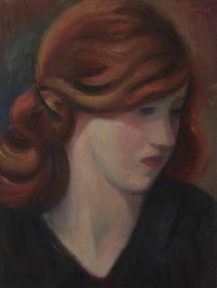 Mark Gertler - Portrait Of Jean Kemp