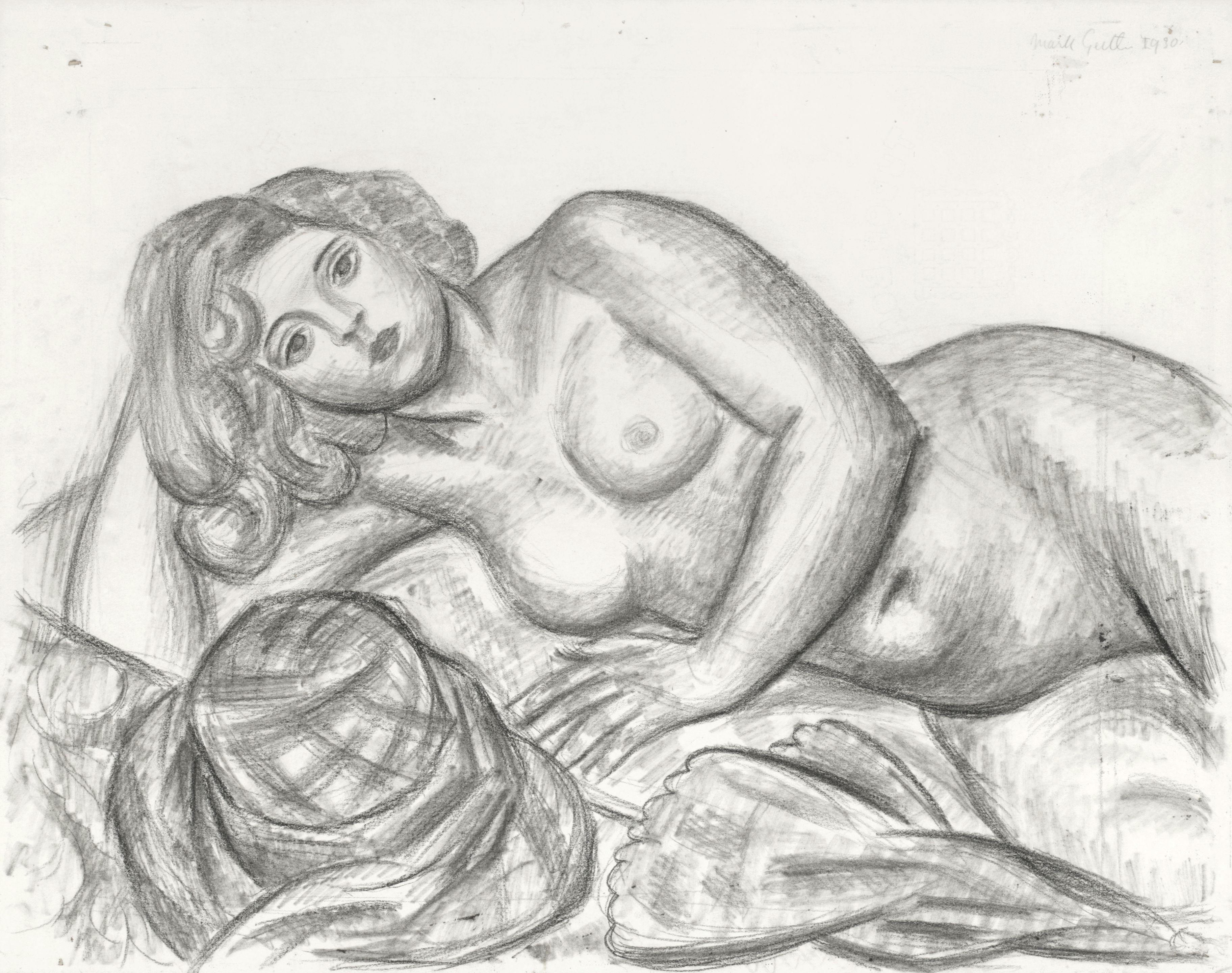 Mark Gertler - Reclining Nude