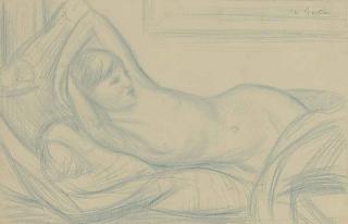 Mark Gertler - Reclining Nude