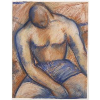 Mark Gertler - Seated Boxer