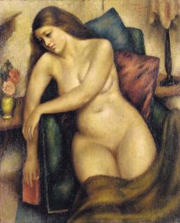 Mark Gertler - Seated nude